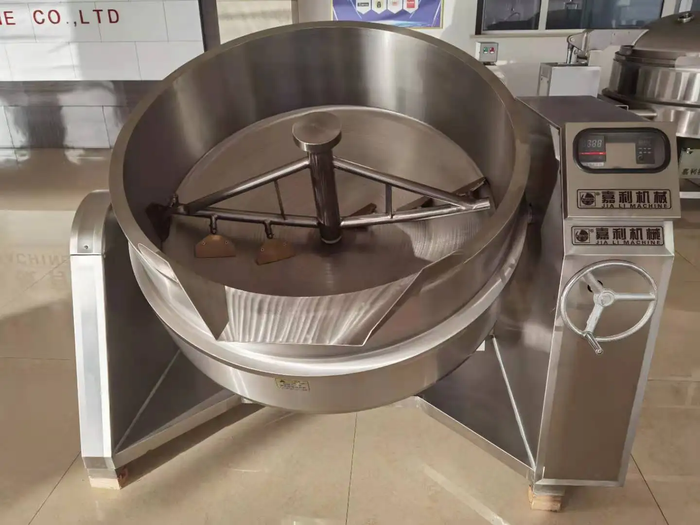 Cooking Pot With Mixer electric cooking jacketed kettles for fruit jam