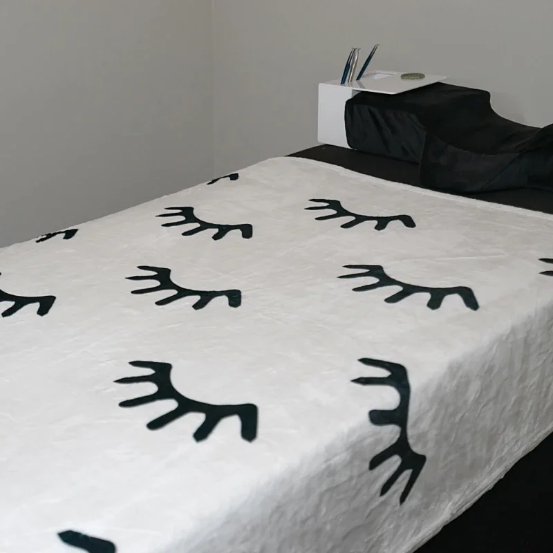 Высокое качество салон ресниц и алюминиевым каркасом одеяло стол кровать Одноразовые простыней