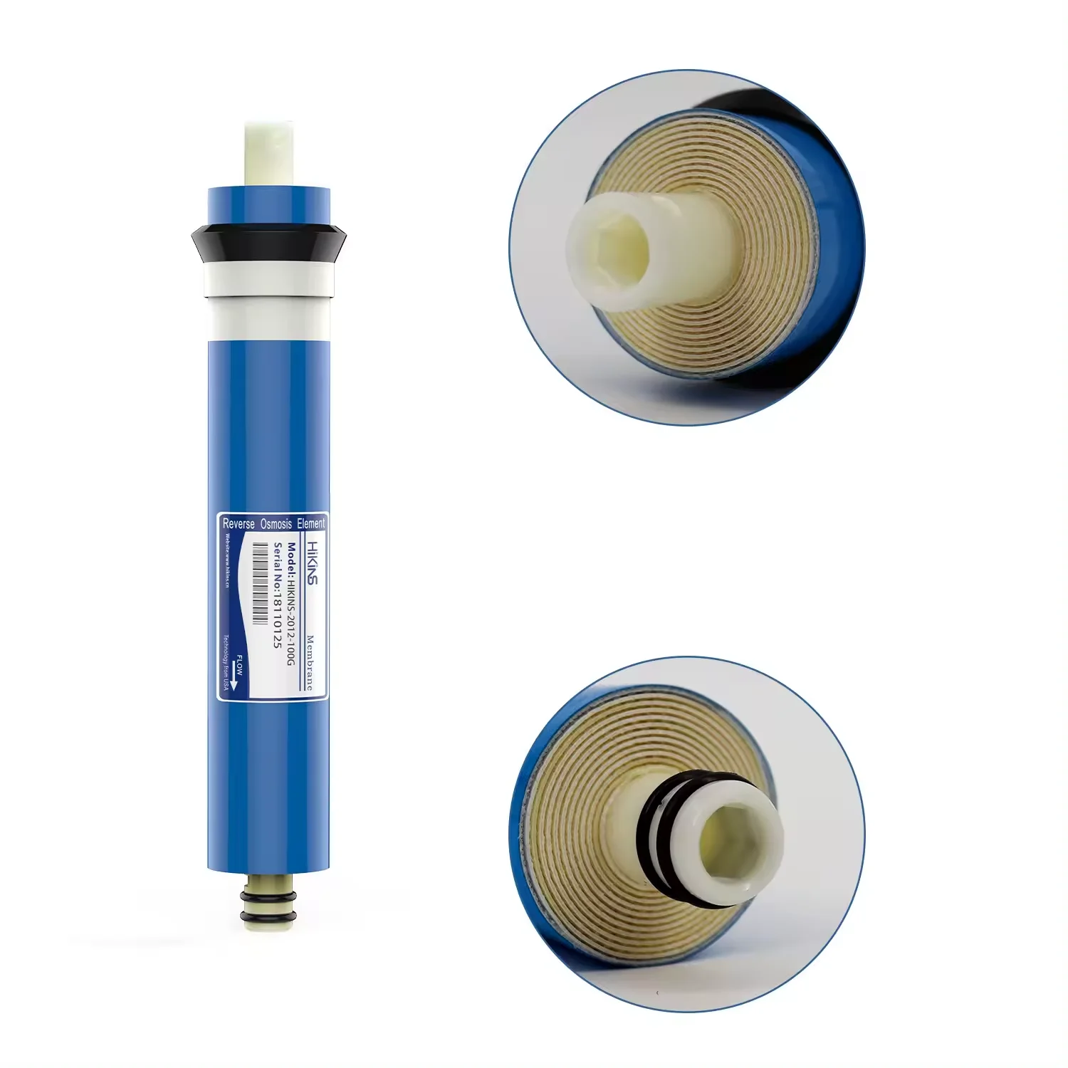 High Salinity Desalination 120 Psi 3000ppm OEM 2012 100 gpd Domestic Drinking Water Filtration Reverse Osmosis RO Membrane