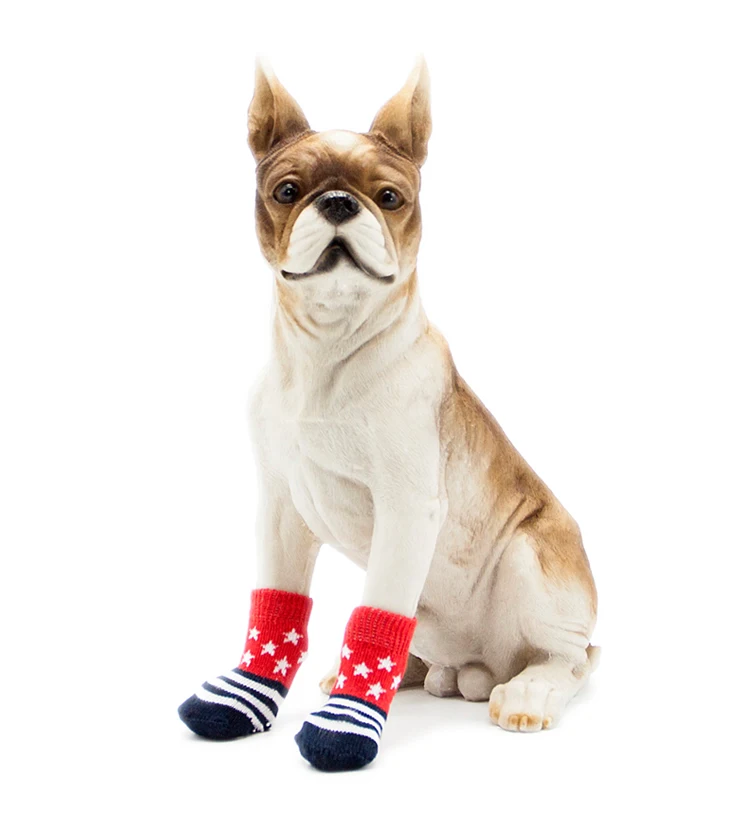 
T-1 Pet apparel dog anti slip protect paw socks custom design support for dogs 