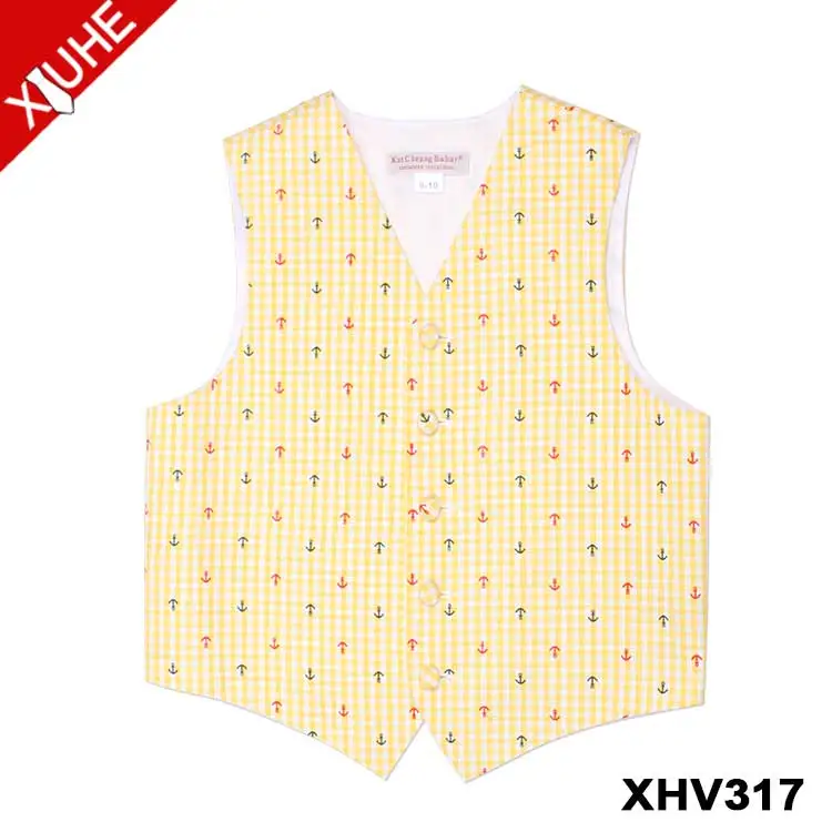 Fashion Kids Sky Blue Formal Wear Waistcoat for boy Vest Woven Custom Polyester Vests & Waistcoats