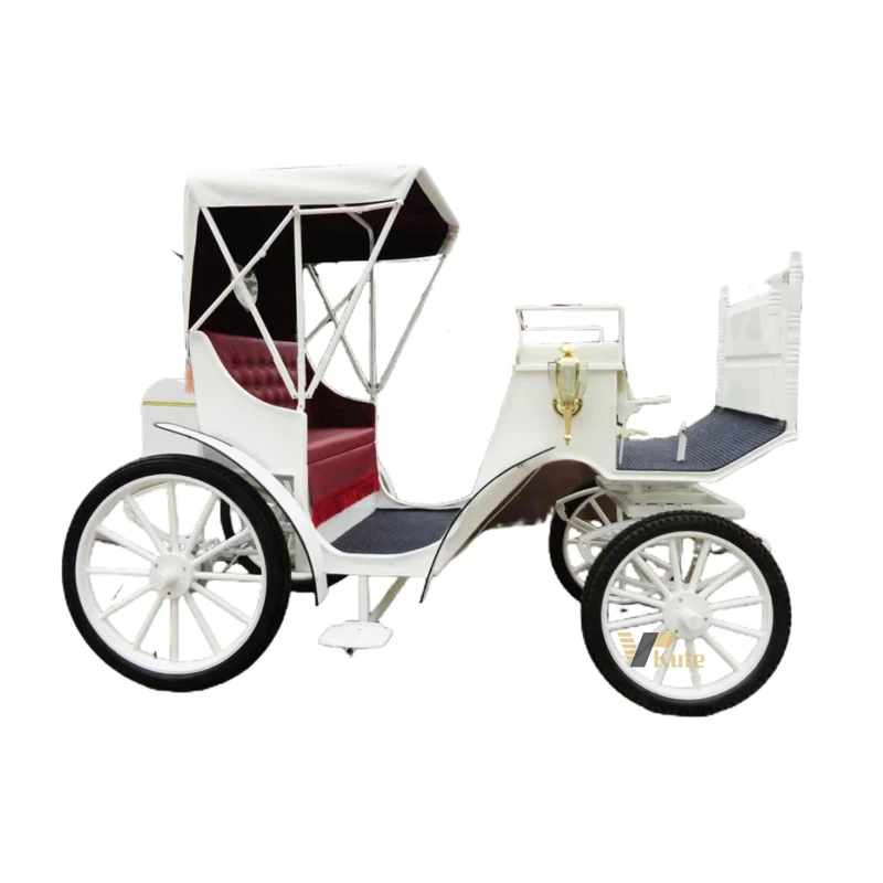 Classic victoria pony landau carriage for children Sightseeing 4 seater surrey buckboard wagon