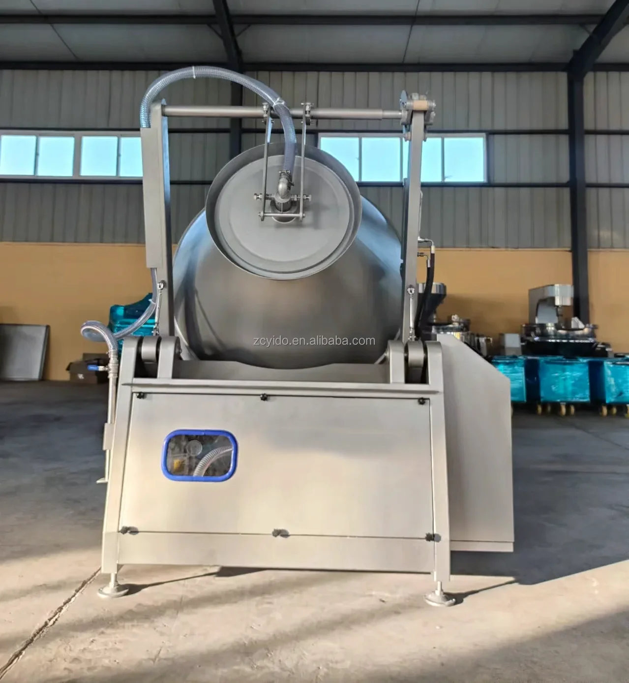 Industrial High output 3000kg/time Poultry Tumbler Machine Chicken hydraulic heating or cooling Vacuum meat Tumbler For Sale