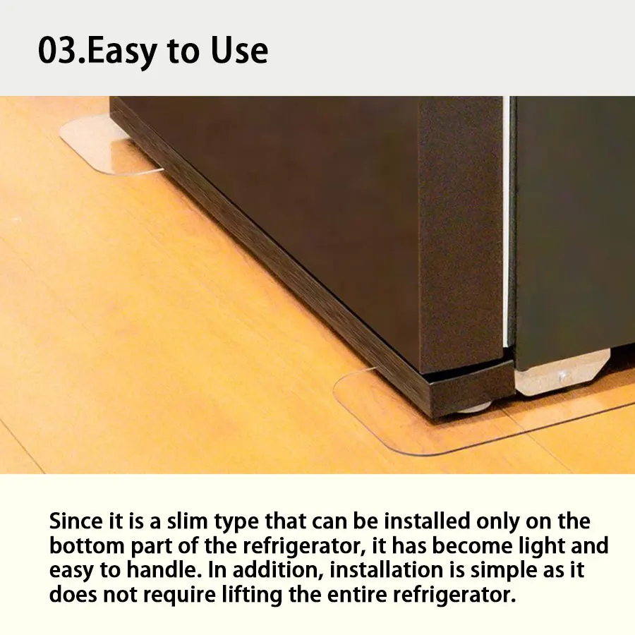 Anti scratch and anti dent ultra thin refrigerator mat