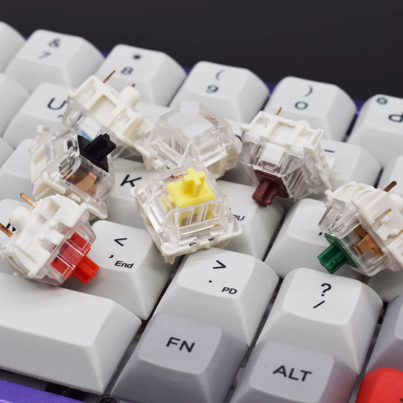  GATERON KS-9 RGB 3pin hyper желто-коричневого цвета цвета: черный белый красный синий зеленый механическая клавиатура