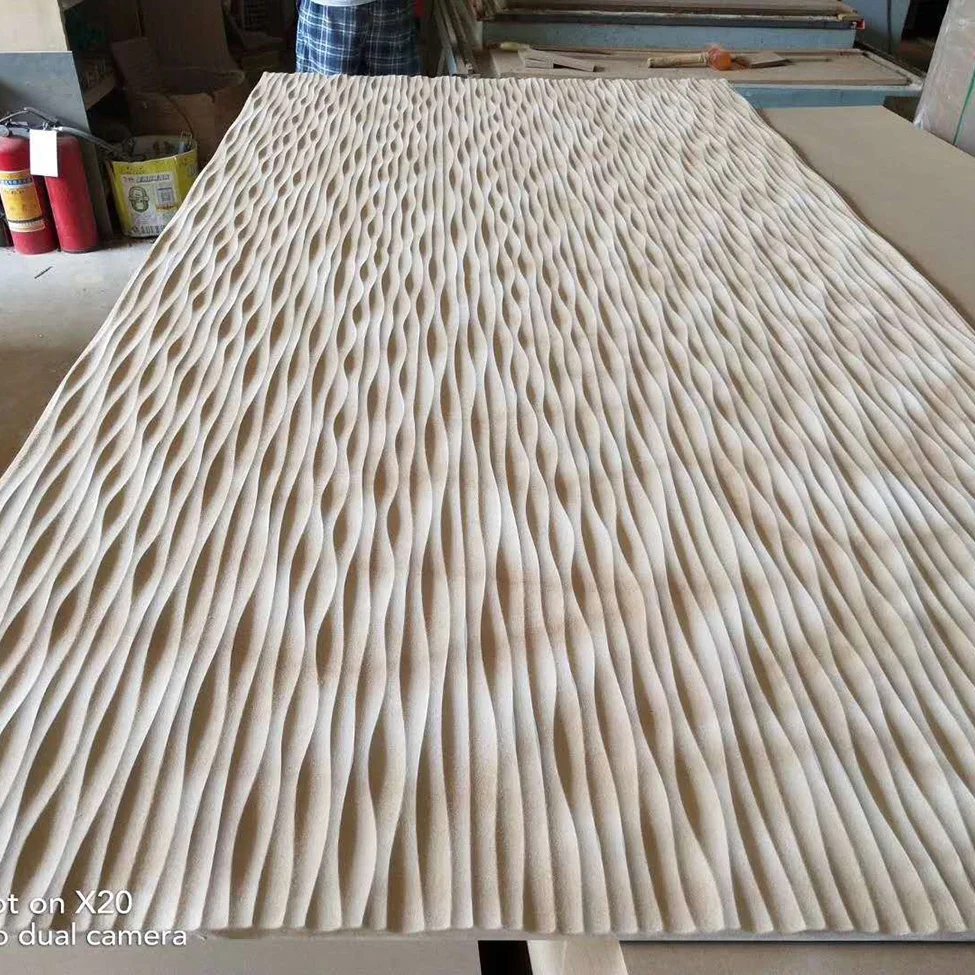 3D wooden wall facade for hotels wall decoration