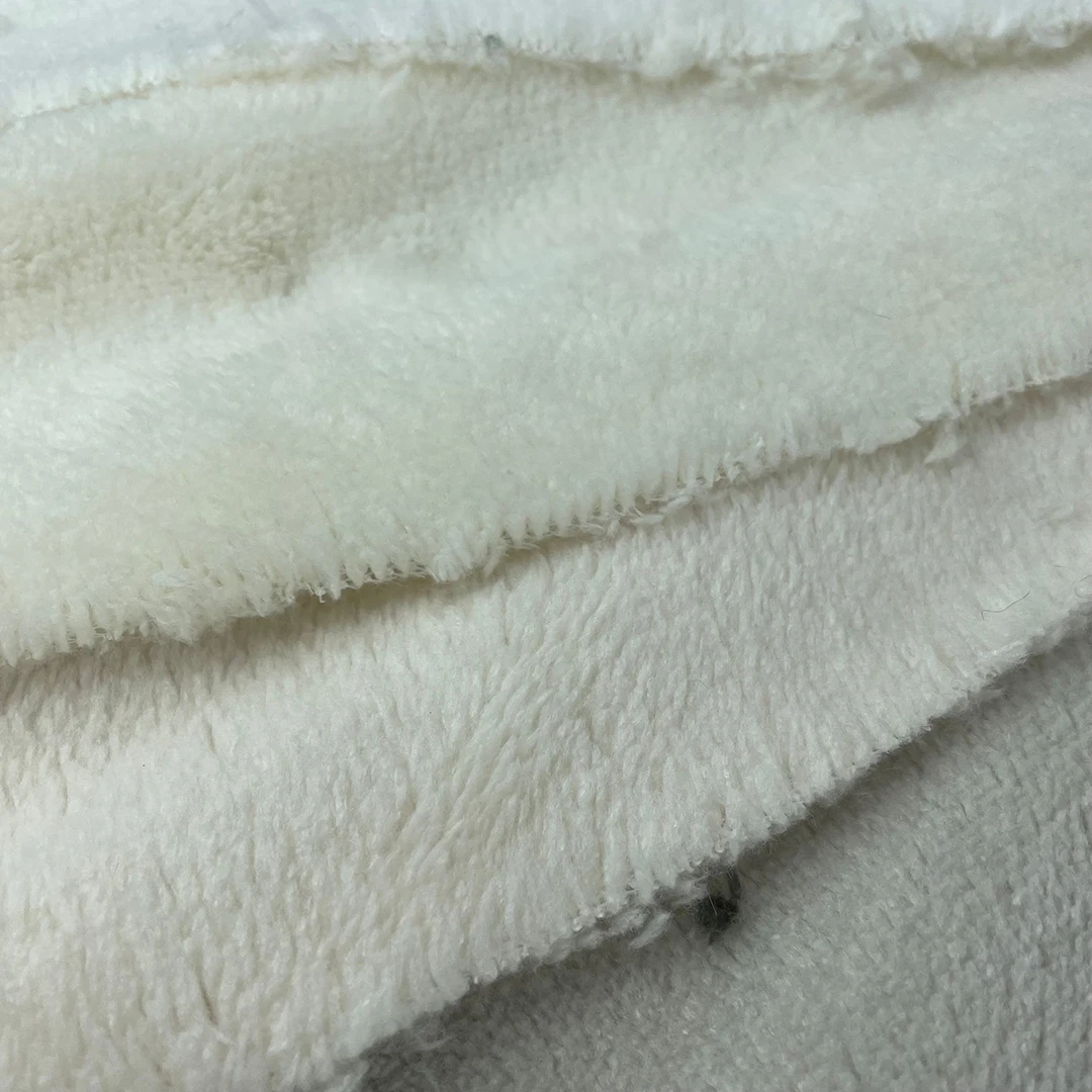 brownish yellow Affordable 350gsm Double Sided 100% Polyester Composition Smooth Plush MINKY Clothing Suit Fabric