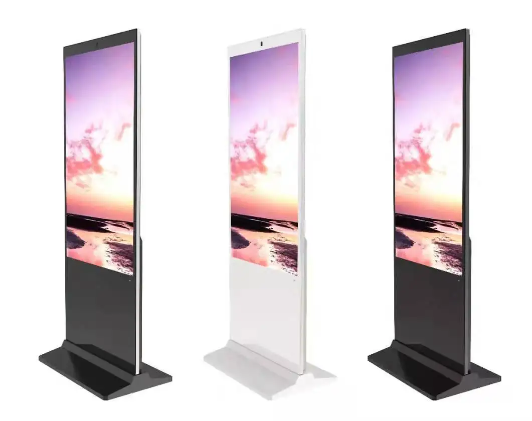 China factory wholesales 55 inch LCD advertising displayer touch screen floor standing advertising vertical digital signage