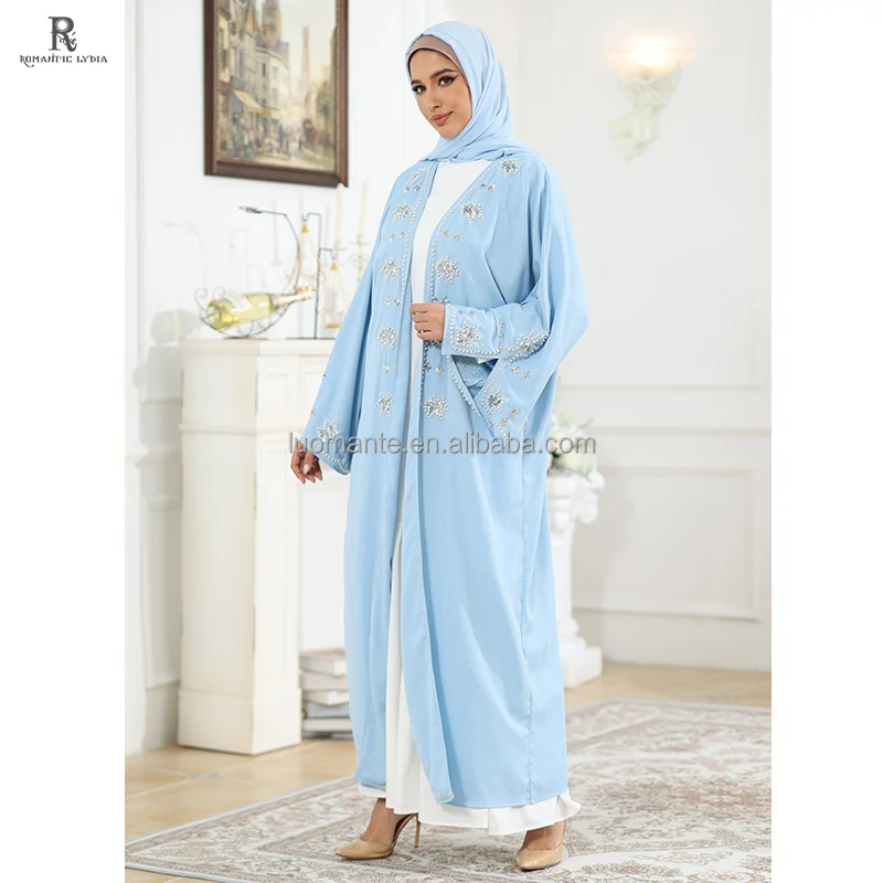 Abaya Manufacturer Custom saudi arabia abaya designs Islamic Muslim turkish style abaya with Pearl