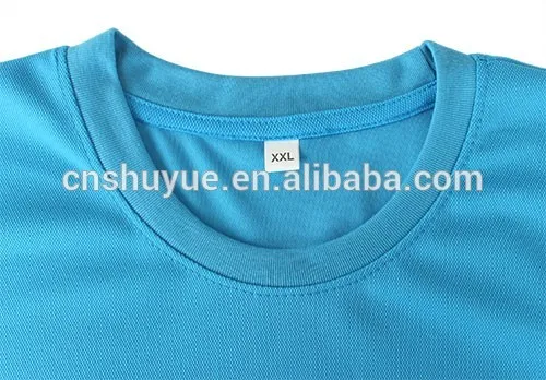Men cheap custom silk screen printing plain polyester cotton mixed t shirt for advertising