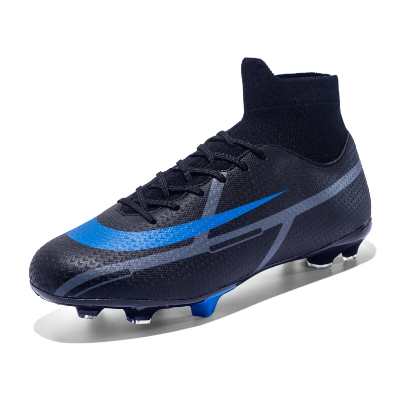 High-top men football shoes youth training student foot boots sports soccer shoes