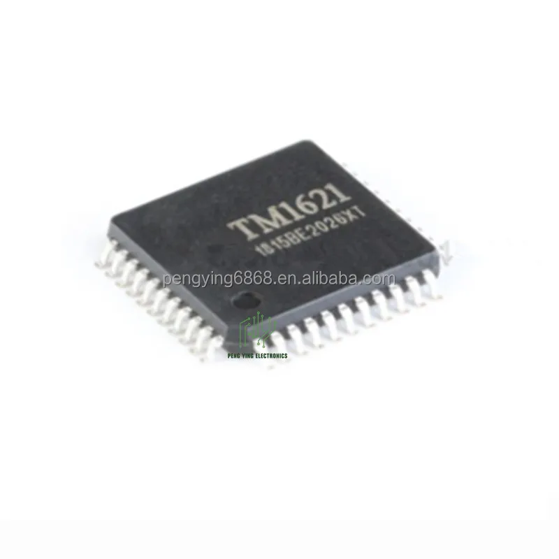 Hight Quality PengYing IC  Chip   TM1621  LQFP - 44 RAM mapping 32 * 4 LCD driver