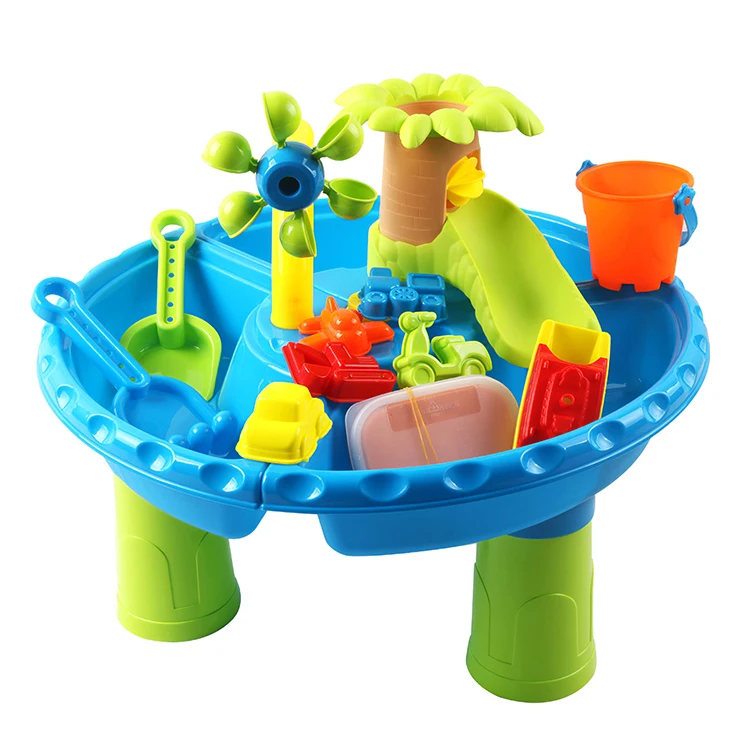Toddler Summer Outdoor Seaside Garden Games for Kids Beach Set Toy Sand Water Table Set