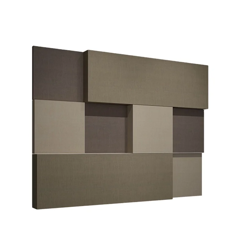 Acoustic Board Wool Sound Wall Panel High Density Wood Soundproof Glass Acoustic Cloth Customized Picture