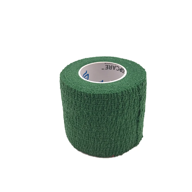 Medical elastic tape 100% cotton fabric cohesive bandage
