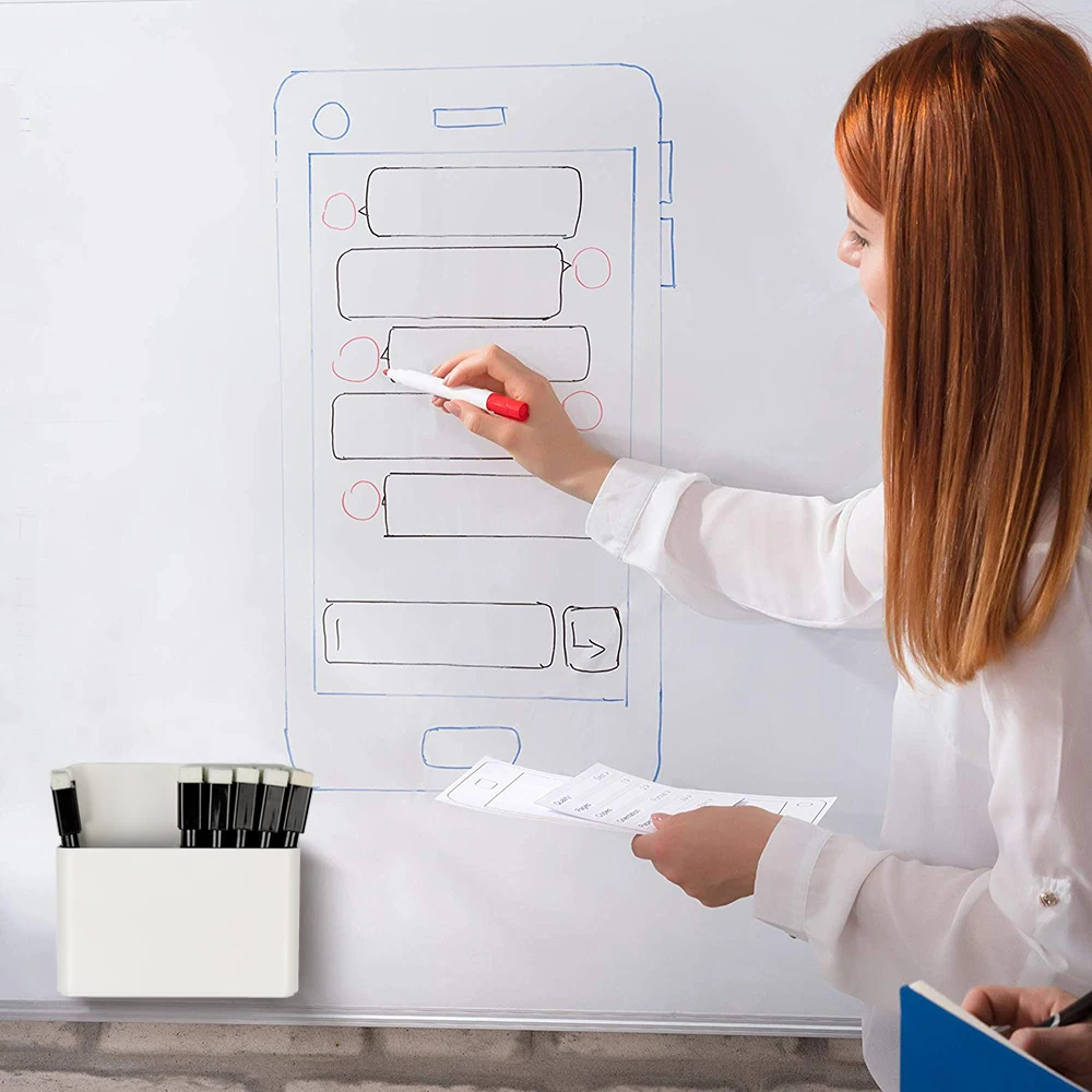 Roll up Soft Whiteboard Magnets Dry Eraser Sticker Magnetic Whiteboard for Wall