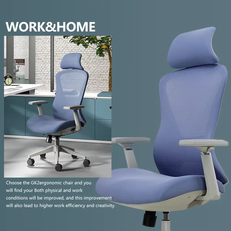 Modern Fancy Lift Mesh Office Chair Ergonomic Metal Fabric Design for Swivel Executive Use Comfortable Foam Nylon PU Material