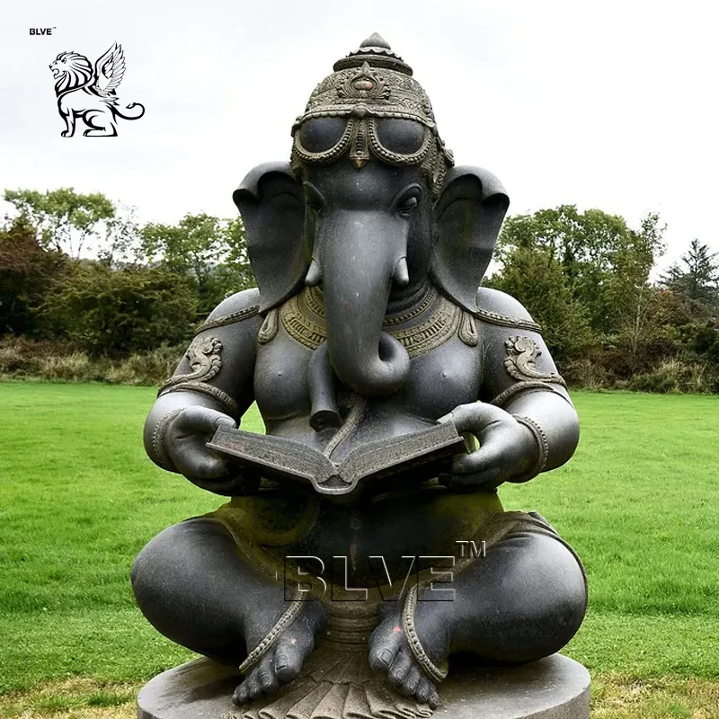 BLVE Outdoor Decoration Large Size Metal Religious Hindu God Brass Garden Ganesh Sculpture Bronze Lord Ganesha Statues