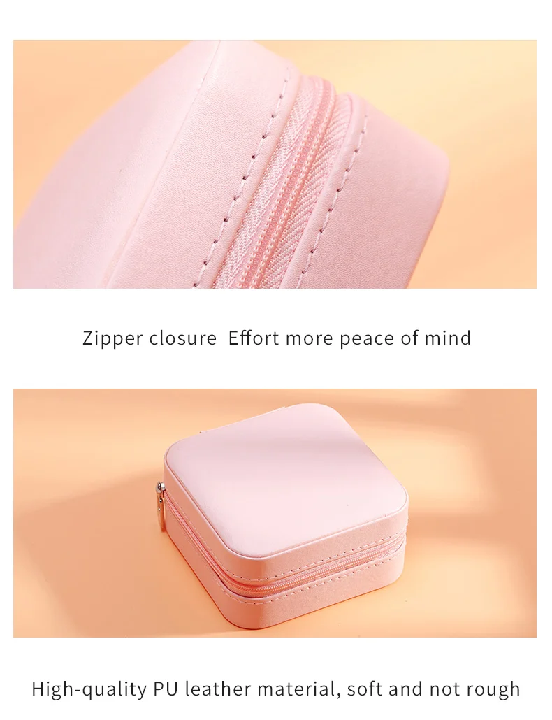 FORTE hot sale new Travel leather Jewelry Box storage necklace Packaging Boxes for Jewelry with Logo