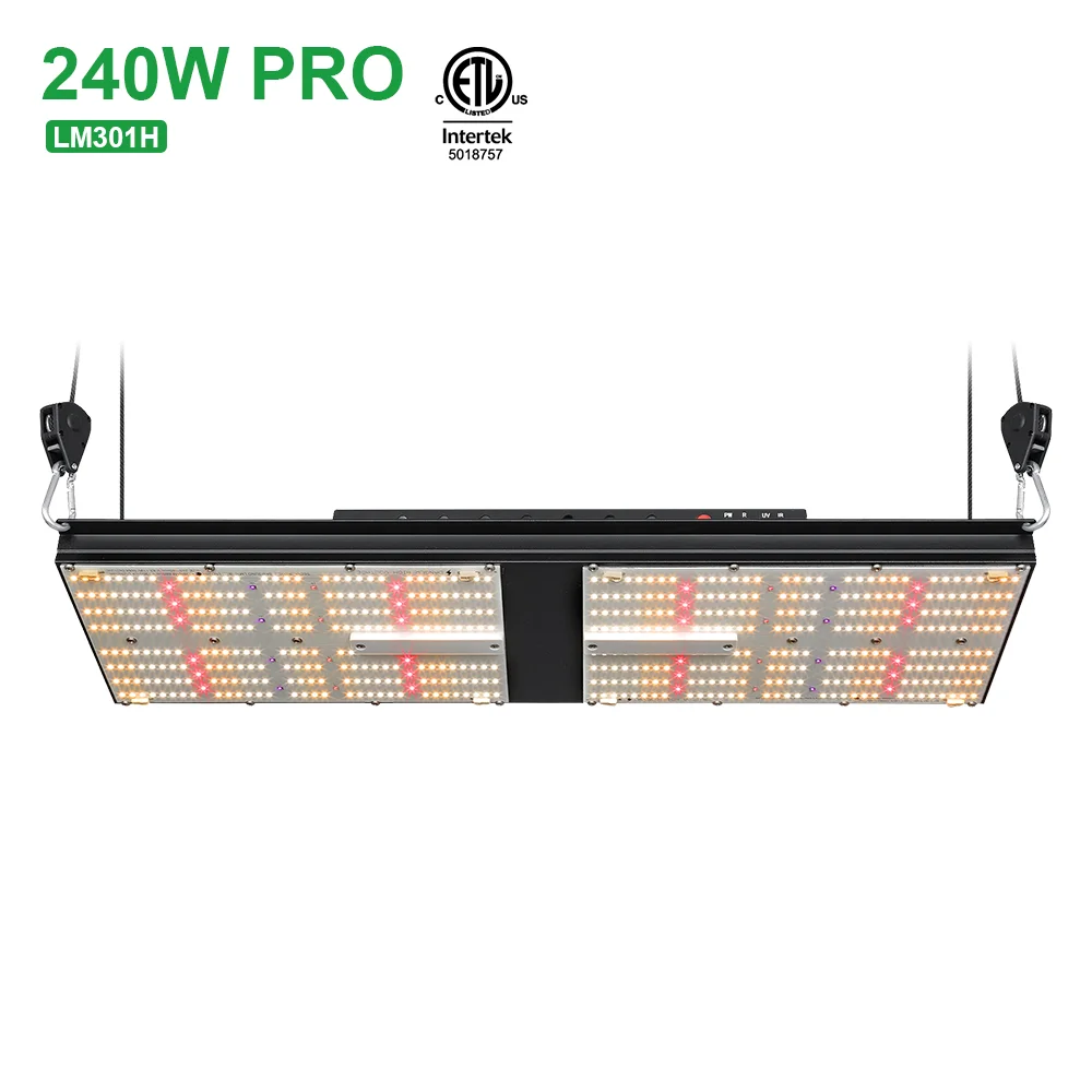 Bava dropship hydroponics  grow lamp 240w Samsung LM301H fuspectrum 4 ft pcb led grow light with ir and uv with 4 switches