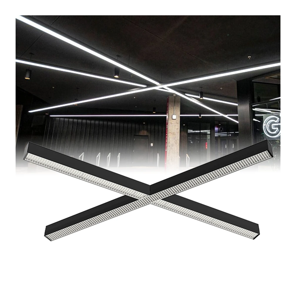 Commercial Adjustable CCT 100-347V/120-277V LED Batten Fixture Large Lamp Hotels Halls Parks  Aluminum Projector