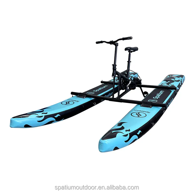 Spatium New Design Inflatable floating sea cycle water hydrofoil bike pedal boat for sale