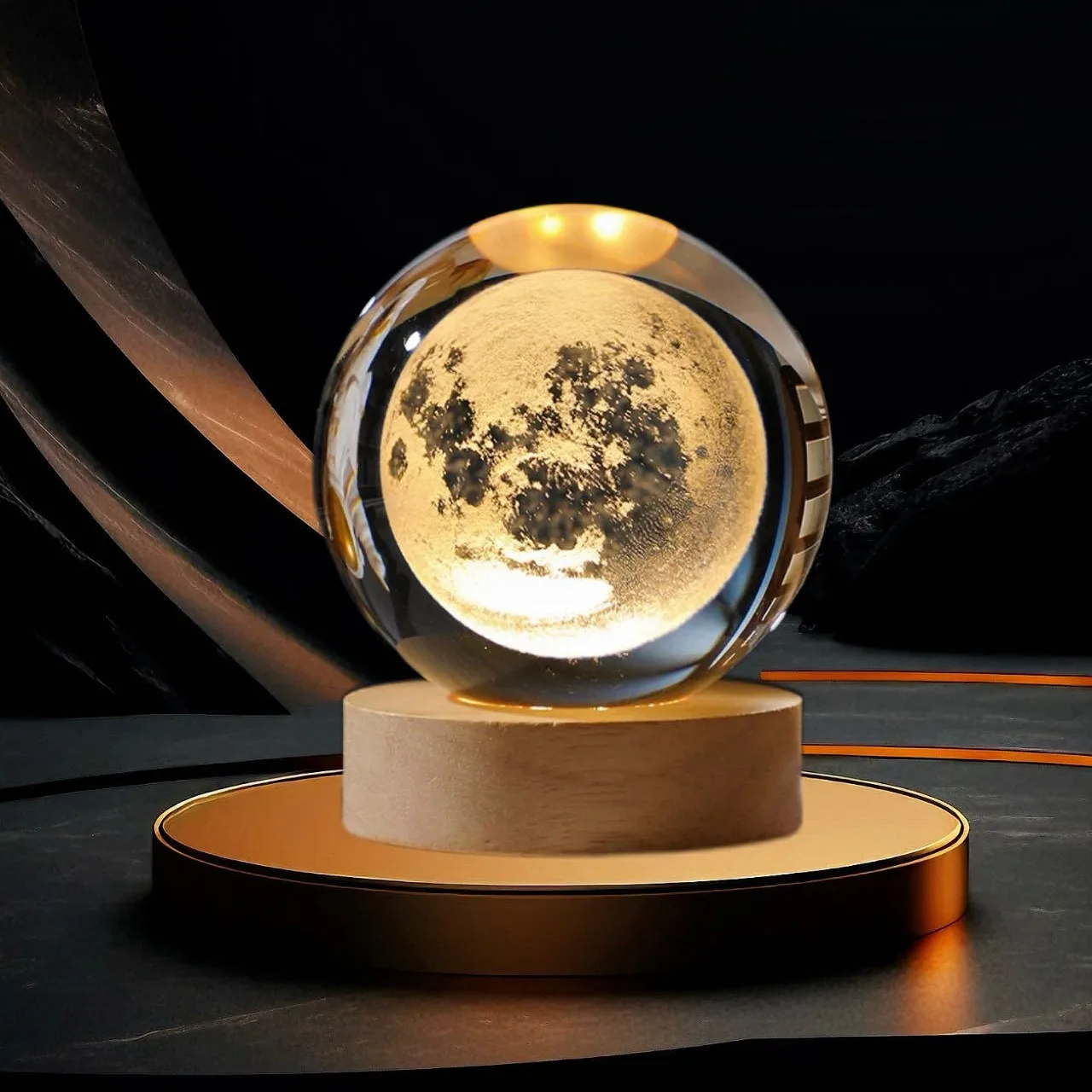 High Quality Beauty 3d Crystal Ball Lamp Crystal Ball Lamp Decorative Crystal Balls