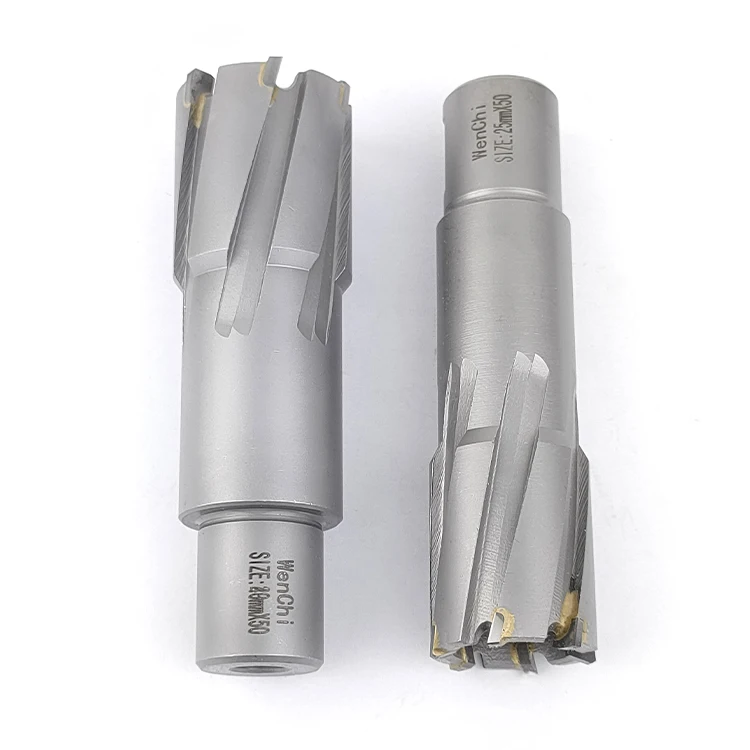 WENCHI Tools High Quality Carbide Metal Drill Bit Weldon Shank Tct Annular Cutter