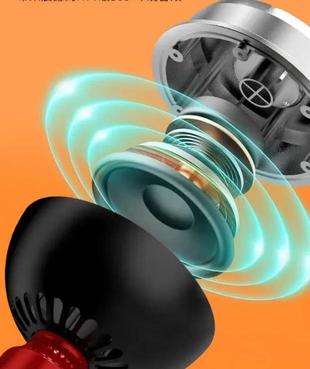 Sobast MC5 Home Party  Karaoke Wireless Microphone Speaker Mushroom Head Portable Handheld Studio Microphone For Mobile Phone