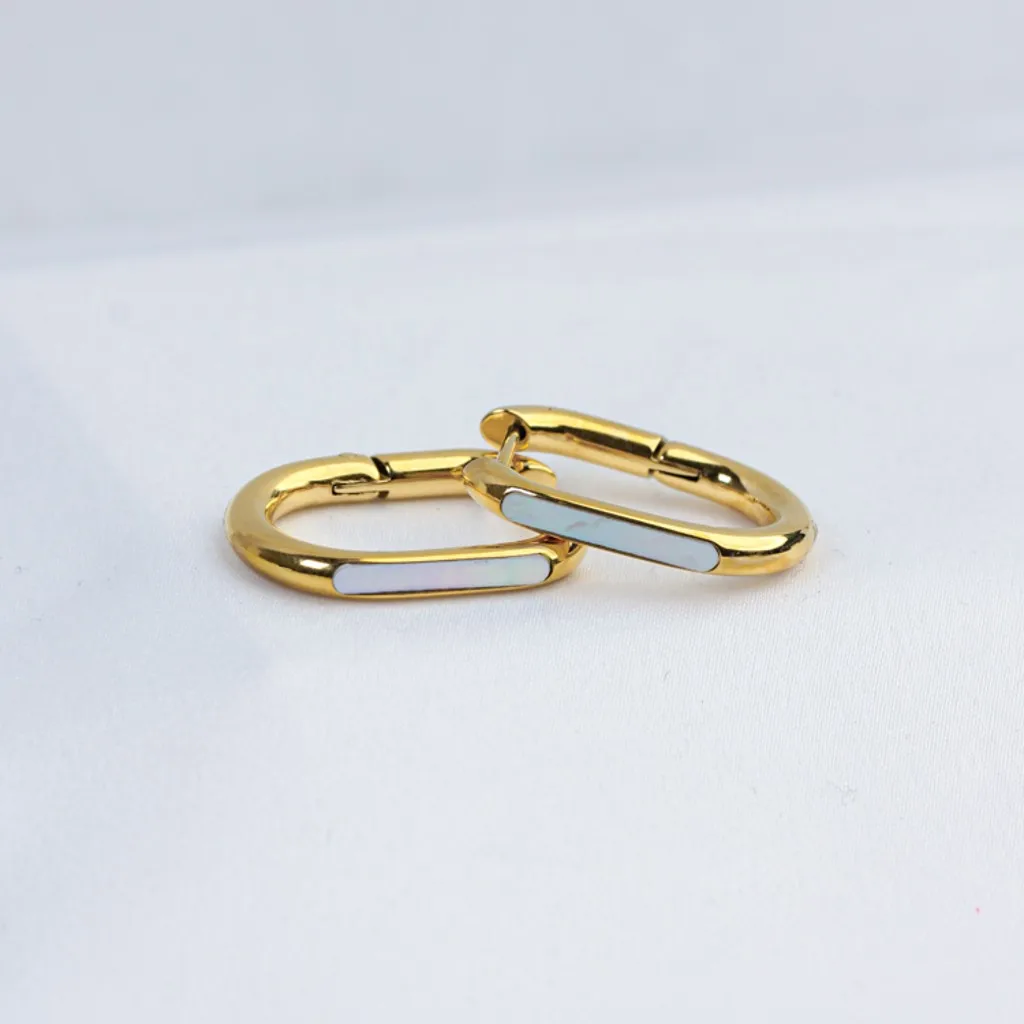 Jewelry Earrings 2024 Fashion Wholesale 18K Gold Plated U Shape Earrings  Stainless Steel Women Accessories