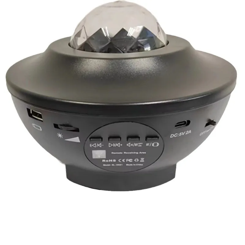 Star Projector Night Lightsbluetooth Laser Ambiance Light Water Ripple Ocean Usb Music Romantic  Night Light