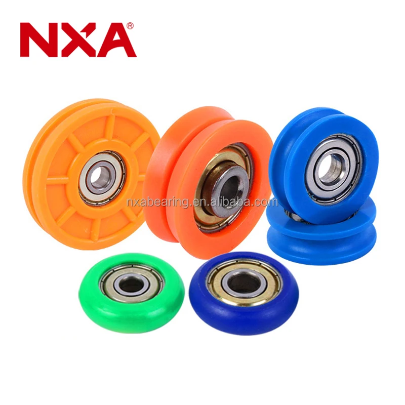 Customized OEM plastic POM PU nylon stainless steel gate shower runner guide sliding window door track roller four wheel