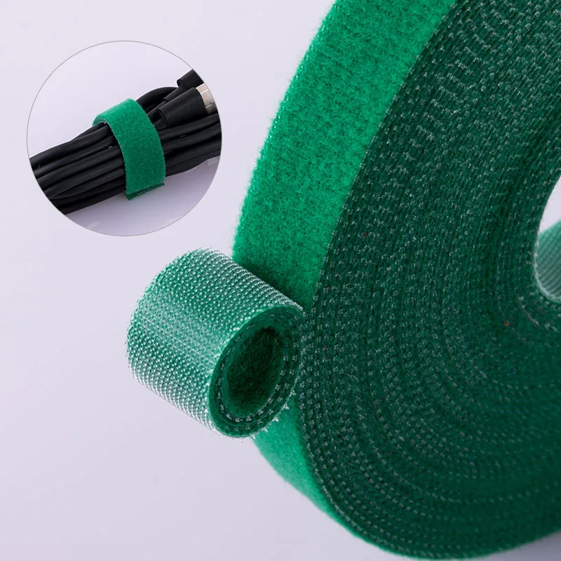 Custom size double side back to back hook and loop tape rolls