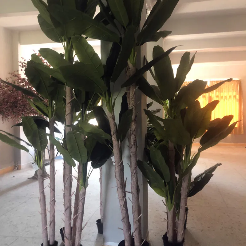 Manmade high simulation plastic bonsai plant 1.8m 6ft fake tree artificial banana tree on sale