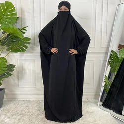 Face Masking Abaya Women Muslim Dress Kaftan Casual Abaya Dubai Long Sleeve More Colors Islamic Clothing Wholesale