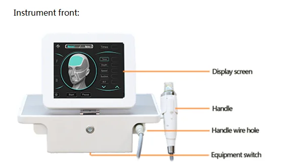 portable gold rf microneedling machine face lifting radiofrequency micro needle fractional rf microneedle machine
