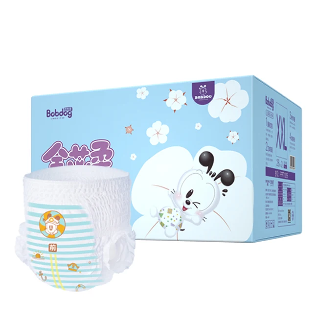 
wholesale pampering baby-dry cotton baby diapers Bobdog baby pant diaper disposable diapers 