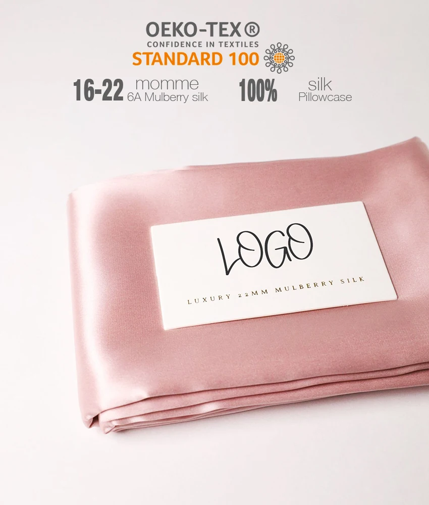 Super Soft Real Silk Pillowcase 25 momme Mulberry Silk Pillow Case Gift Set