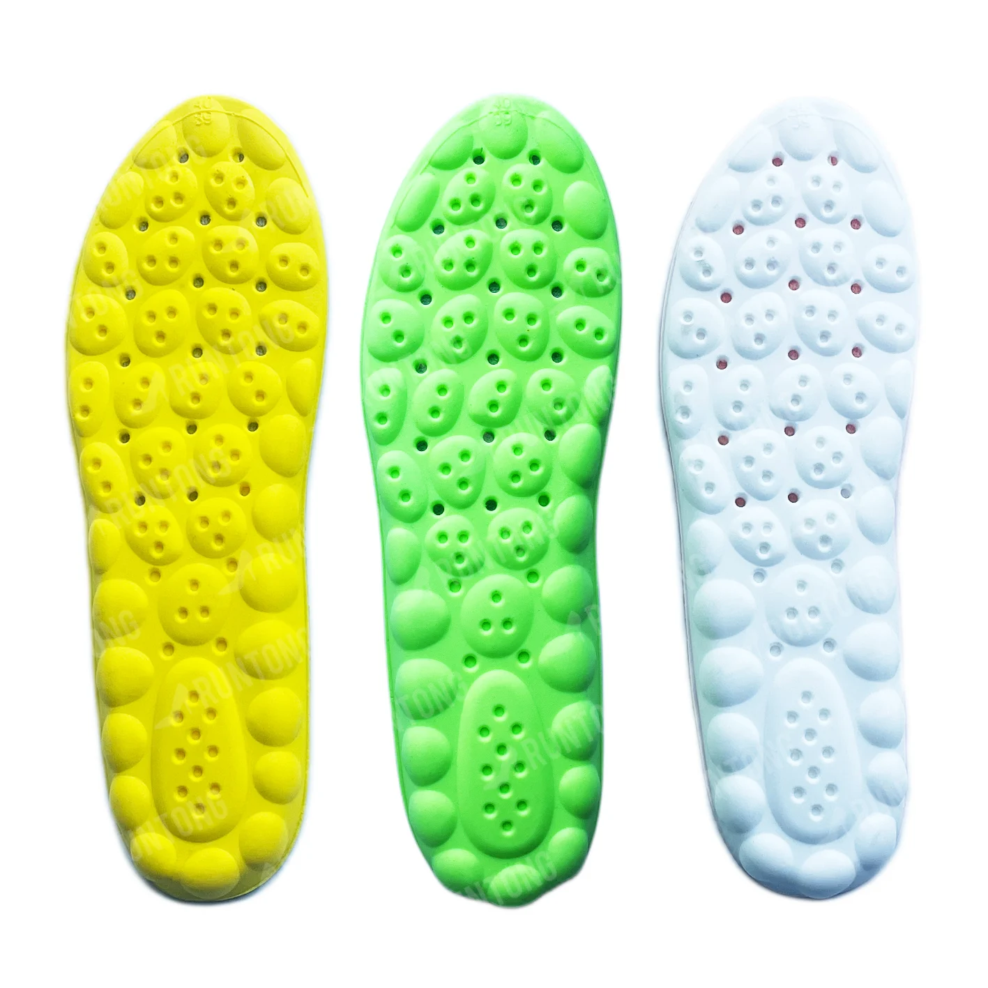 heavy duty shoe insoles for men pu super soft cushion massage sole memory foam 4d cloud technology sports and comfort insoles