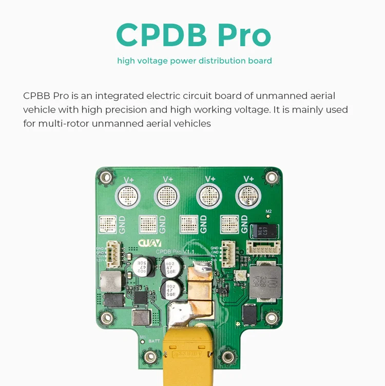 CUAV Дрон оборудование CPDB Pro распределительная плата высокого напряжения многоосевая мощность для Pixhawk Pixhack Контроллер полета
