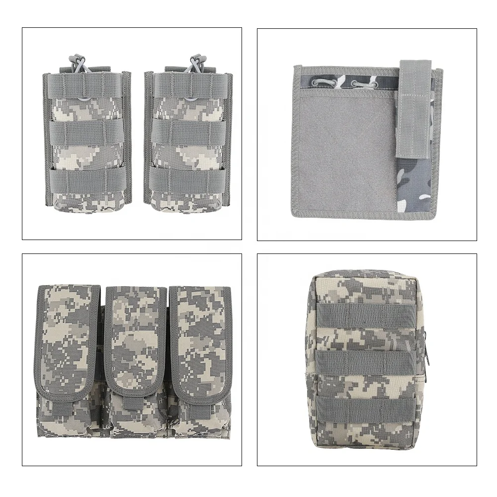 KMS Hot Sale Wholesale Adjustable Security Guard Tactical Outdoor CS Game Canvas Utility belt Tactical Camouflage Vest