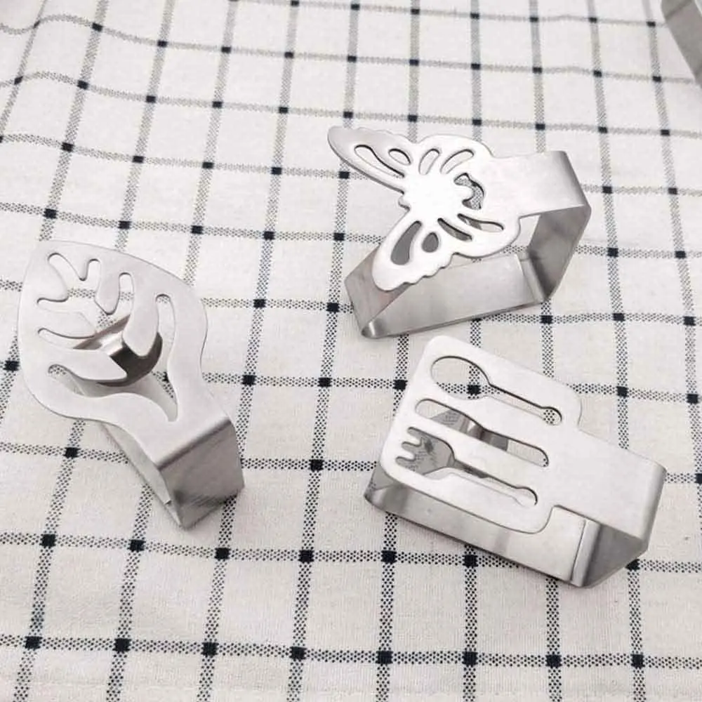 Outside thickened stainless steel cloth clip tablecloth anti-rust holders for picnics