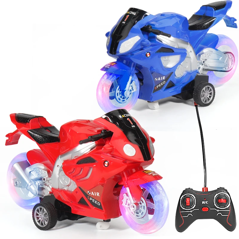 RC гоночные мотоциклы игрушки игрушечные со светом и музыкой пульт дистанционного управления мотоцикл игрушка для детей