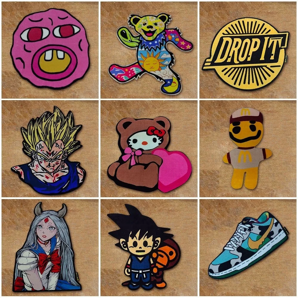 Hand Tufted Carpets Cool Style Home Decor Controller Gamepad Doormats Custom Made Gamer Anime Rugs