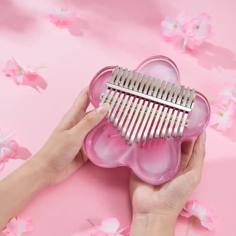 17keys acrylic kalimba thumb piano calimba small percussion instruments canada