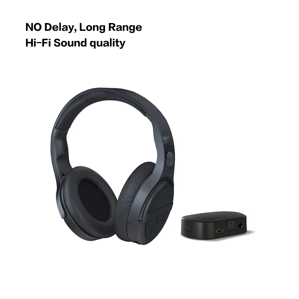 ZFX RF 2.4G wireless headphones for tv game with transmitter support 3.5mm/Aux  connection