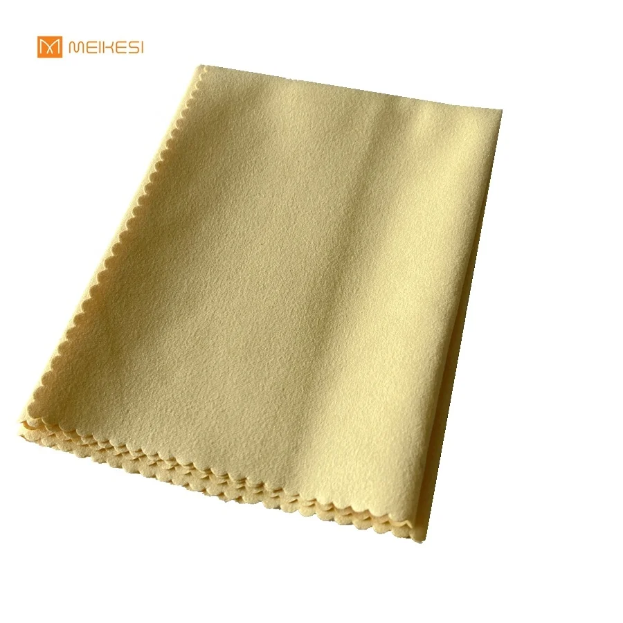 embossed microfiber suede computer screen lens cleaning cloth