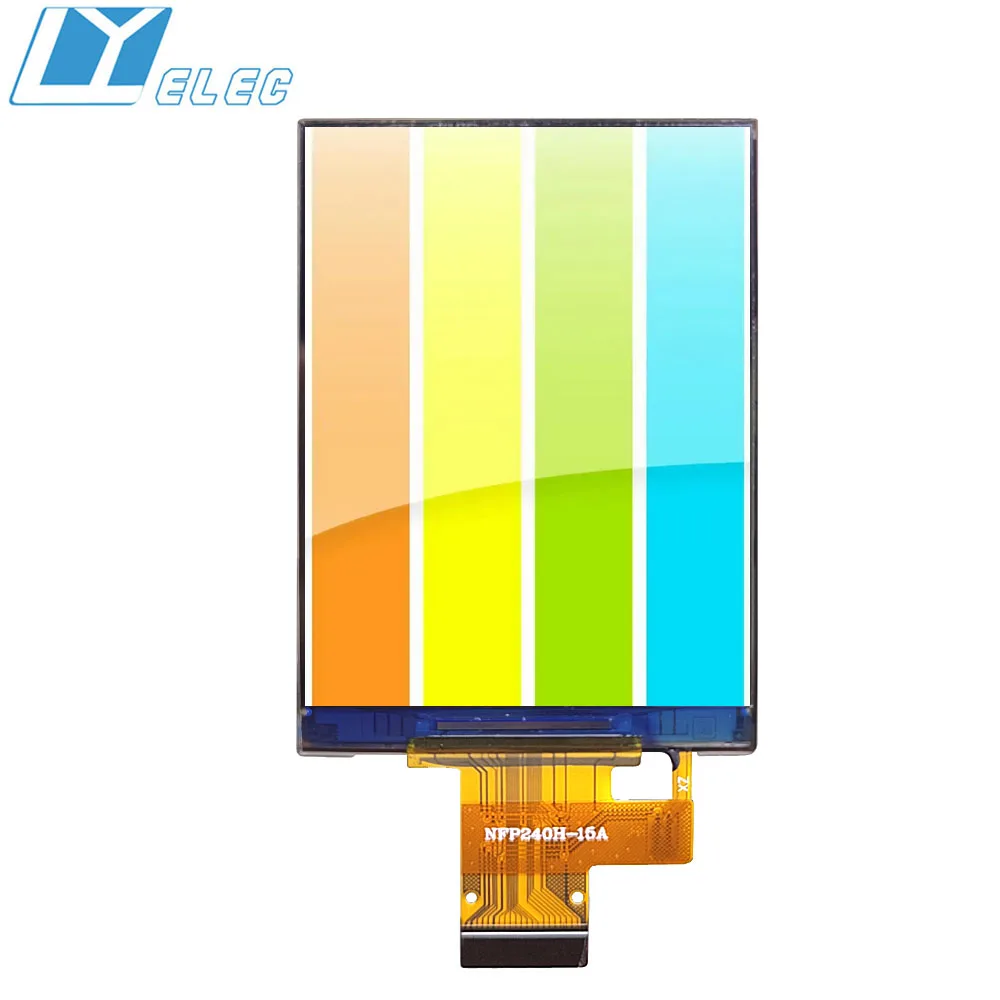 2.4 inch Industrial 240x320 Resolution 22 Pin LCD Panel MCU 8-bit/SPI4 Color Full Viewing Angle LCD Display IPS TFT Screen