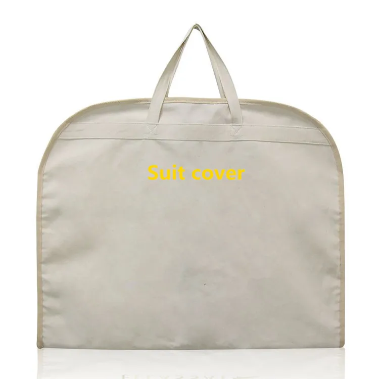 
Wholesale Foldable Cotton Fabric Suit Cover Zipper Bag Wedding Dress Garment Bag With Custom Logo 