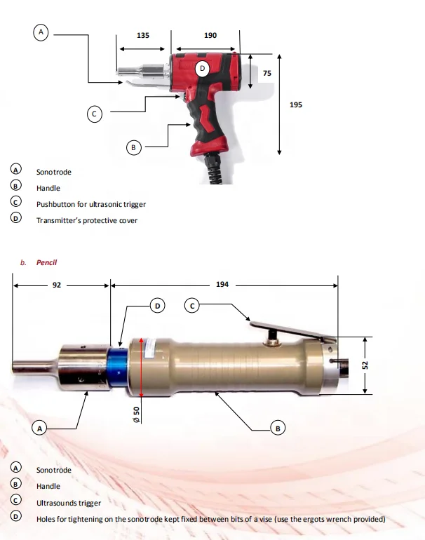 Portable hand-held Spot Welding gun spot welder  hand-held ultrasonic welding machine